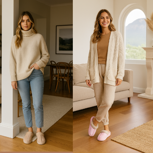 Cozié™ CloudWalk Slippers – Home & Coffee Date Ready