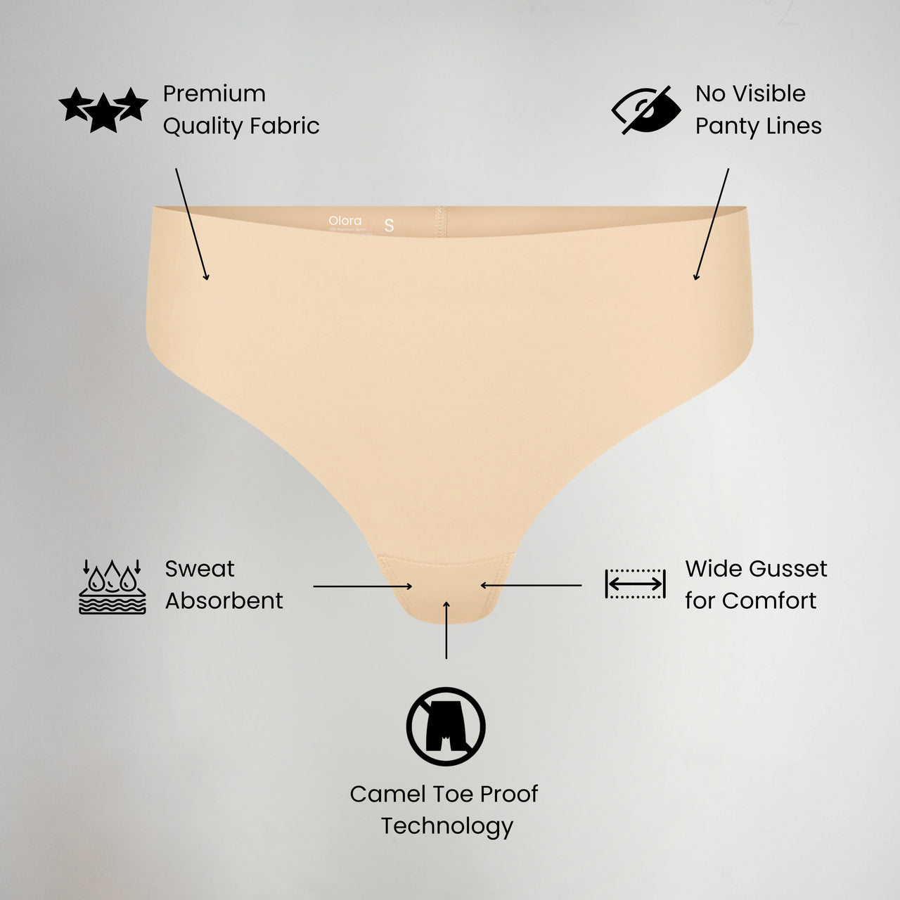 Cozié™ Camel-Free Thong